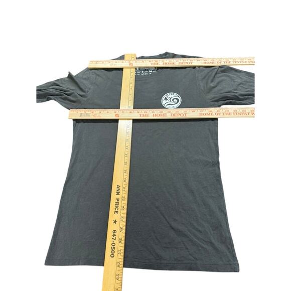 "HAPPY EARTH" Conscious Cotton Organic Shirt Unisex SZ S Gray Full Back Graphics - Picture 4 of 7